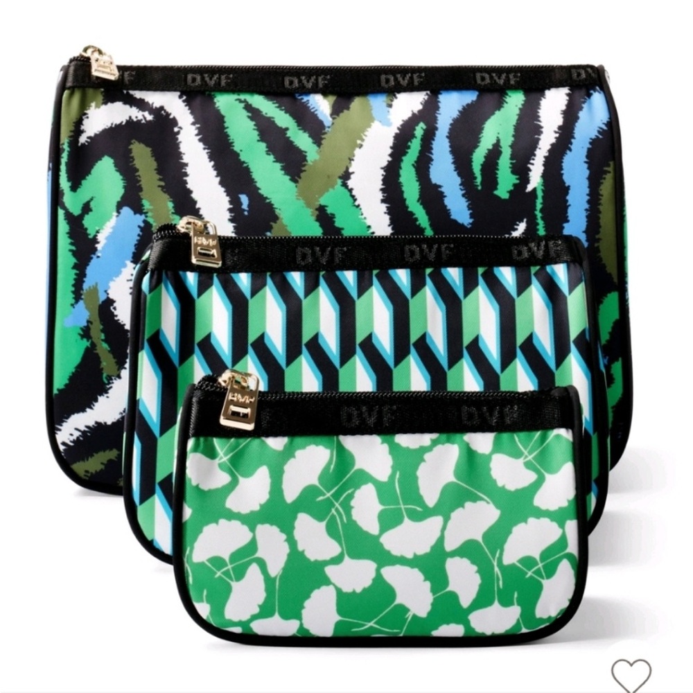 NWT Diane Von Furstenberg DVF for Target 3 Pack travel pouches NWT